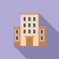 Small area building icon flat vector. Real estate company vector