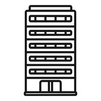 Construction multistory building icon outline vector. Plan area style vector