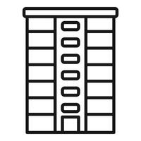 Modern multistory building icon outline vector. Development plan vector
