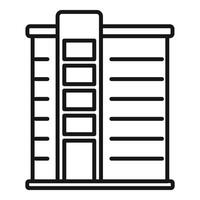 New plan multistory building icon outline vector. Exterior block vector