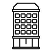 Development multistory building icon outline vector. Street floor vector