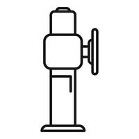 Xray image tower icon outline vector. Medical department vector