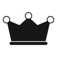 Crown icon simple vector. Metal precious object vector