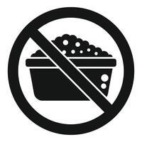 No arroz comida icono sencillo vector. gluten intolerancia producto vector