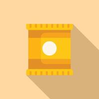 Sweet machine packet icon flat vector. Store crisp vector