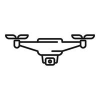 Device aerial videography icon outline vector. Filming operator vector