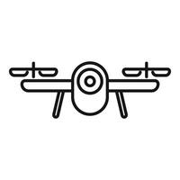 Smart drone control icon outline vector. Air operator vector