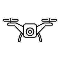 Video drone vehicle icon outline vector. Filming operator vector