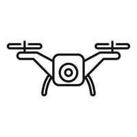 Video drone vehicle icon outline vector. Filming operator vector