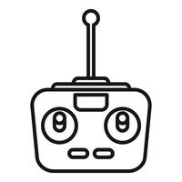 Drone remote control icon outline vector. Creative air operator vector