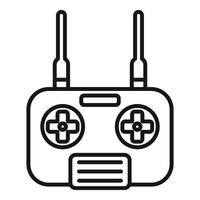 Joystick control icon outline vector. Aerial device vector