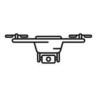 Smart drone device icon outline vector. Aero filming vector