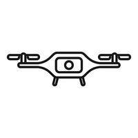 Drone operator icon outline vector. Aero filming vector