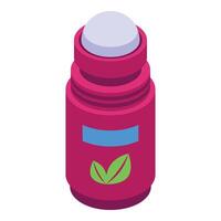 Fresh deodorant icon isometric vector. Flask clipart vector