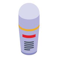 Vial deodorant icon isometric vector. Flask sign product vector