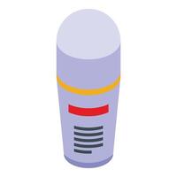 Vial deodorant icon isometric vector. Flask sign product vector