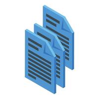 New digital folders icon isometric vector. New modern design vector