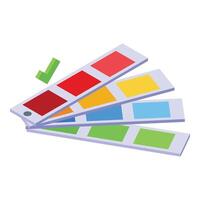 Colorful web palette icon isometric vector. Responsive web design vector