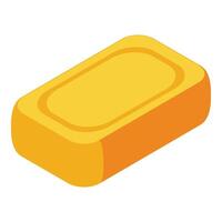 Solid soap icon isometric vector. Skincare hygiene toiletries vector