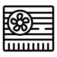 Air cooling equipment icon outline vector. Conditioning installation vector