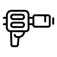 Light blaster icon outline vector. Fantasy effect weapon vector