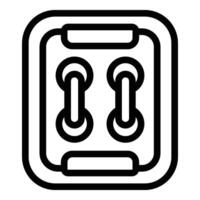 Buttonhole icon outline vector. Tailoring needlecraft vector