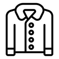 Jacket fastener buttons icon outline vector. Clothing tailoring vector