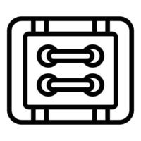 Sartorial button icon outline vector. Tailor hobby activity vector