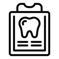 Dental checkup icon outline vector. Teeth diagnosis vector