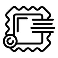 Parcel barcode icon outline vector. Delivery tracking code vector