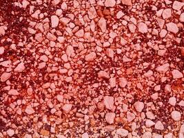 Texture Of Red Stone In The Garden photo