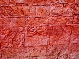 Texture Of Red Stone In The Garden photo