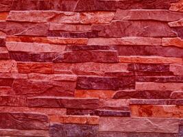 Texture Of Red Stone In The Garden photo