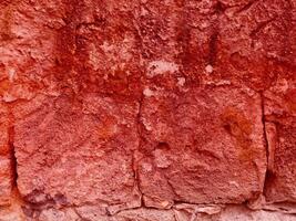 Texture Of Red Stone In The Garden photo