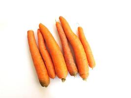 Carrots on white background photo