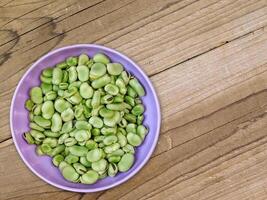 Fava beans in the kitchen photo