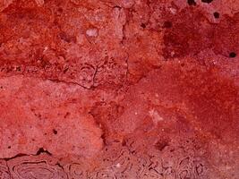 textura de piedra roja en el jardín foto