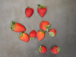 fresas en el cocina foto