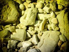 Texture Of Yellow Stone In The Garden photo