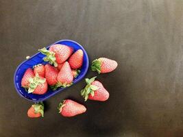 Strawberries in the kitchen photo