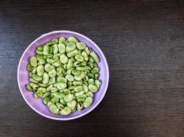 Fava beans in the kitchen photo