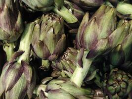 Artichokes in the kitchen photo