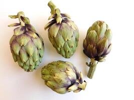 Artichokes in the kitchen photo