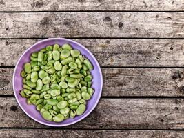 Fava beans in the kitchen photo