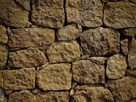 Dark Stone Texture In The Garden photo