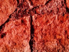 Texture Of Red Stone In The Garden photo