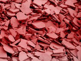 textura de piedra roja en el jardín foto