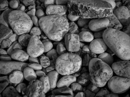 Dark Stone Texture In The Garden photo