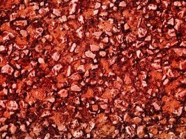 Texture Of Red Stone In The Garden photo