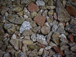 Dark Stone Texture In The Garden photo